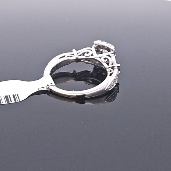 14K Vera Wang White Gold Diamond Sapphire Engagement Ring .69TCW 4.5G Size 6.5 - Picture 6 of 13